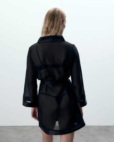 Chiffon Kimono Black