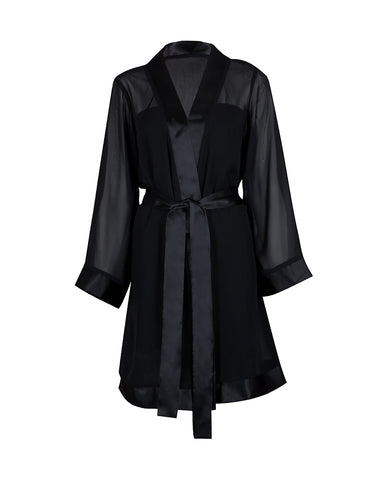 Chiffon Kimono Black