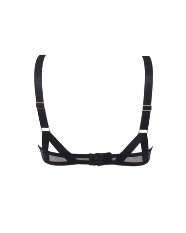 Karolina Strappy Balcony Bra Black