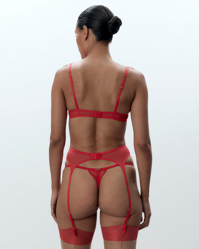 Marseille Garter Belt Red