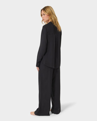 Tarcon Eco Viscose Long Pajama Set Black