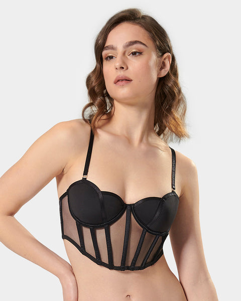 Rowan Wired Bustier in Black curated on LTK