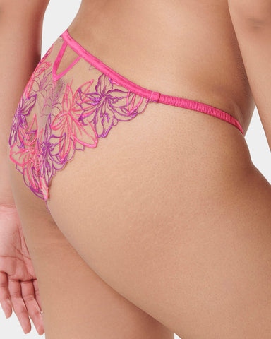 Lilly Panty Fuchsia Pink/Bright Violet/Sheer