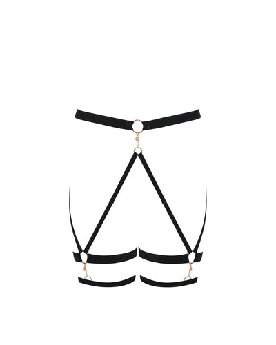 Simone Thigh Harness Black