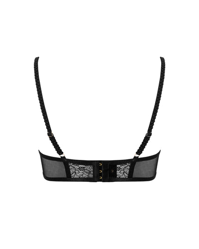 Camelia Longline Lace Bra Black