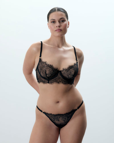 Camelia Lace Panty Black