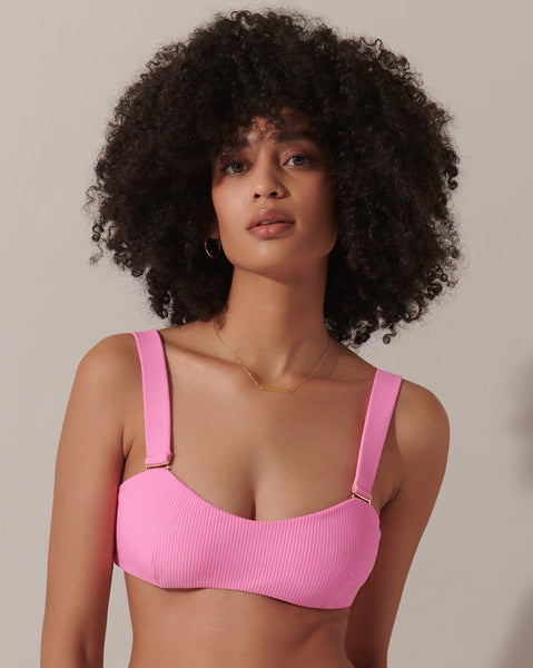 Lucerne Bandeau Bikini Top Pink – Bluebella - US