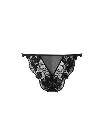 Gabriella Embroidered Panty Black