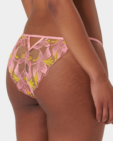 Patrice Sheer Panty Pink/Yellow