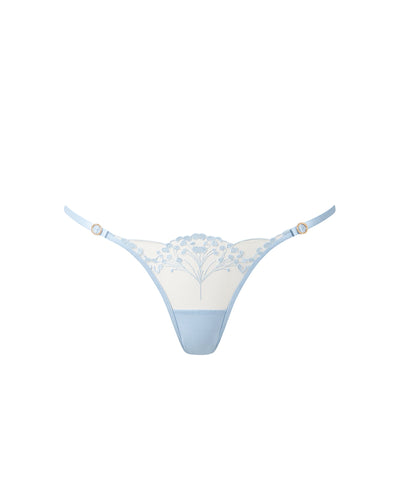 Marisa Embroidered Sheer Panty Blue
