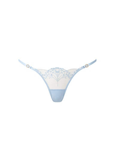 Marisa Embroidered Sheer Panty Blue