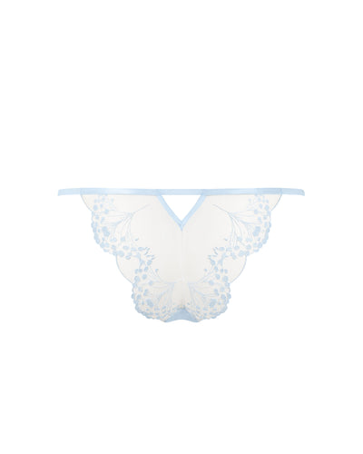 Marisa Embroidered Sheer Panty Blue