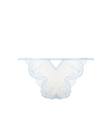 Marisa Embroidered Sheer Panty Blue