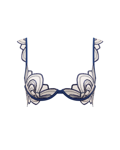 Soraya Embroidered Sheer Bra Blue Regular price $95.00