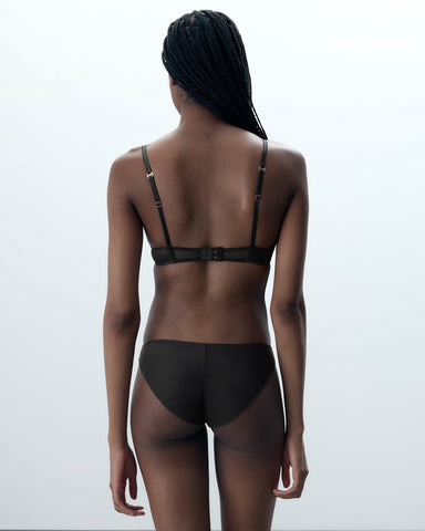 Verona Satin Panty Black