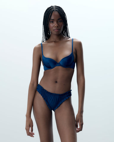 Verona Satin Gifting Thong Navy