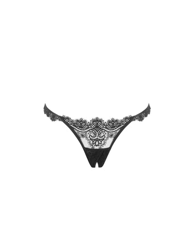 Arella Open Panty Black