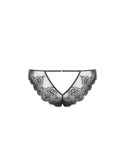 Arella Open Panty Black