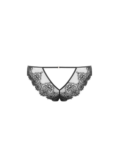 Arella Open Panty Black