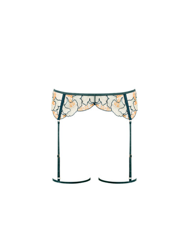 Gianna Thigh Harness Green/Orange