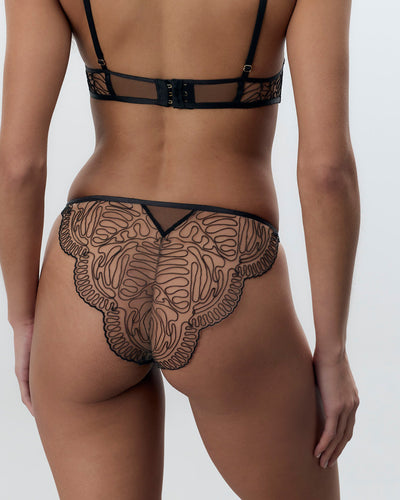 Leliana Sheer Panty Black