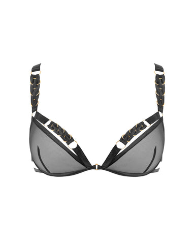 Suri Mesh Bra Black