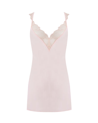Marabel Sheer Chemise Pearl Pink