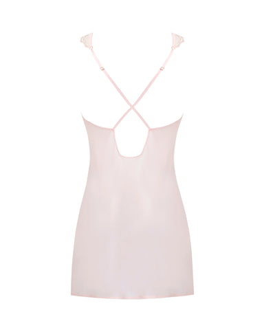 Marabel Sheer Chemise Pearl Pink