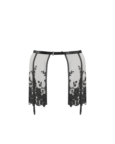 Alara Skirt Garter Belt Black