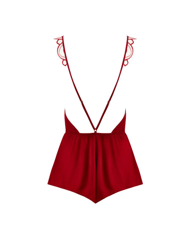 Soraya Luxury Satin Teddy Savvy Red
