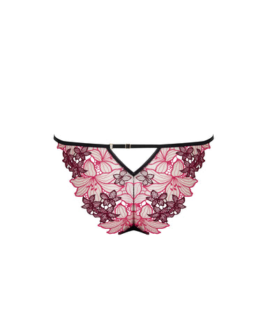 Calantha Floral Panty Cherry Lacquer/Virtual Pink