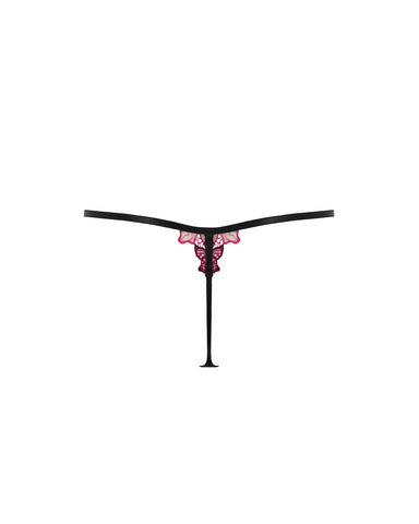 Calantha Floral Thong Cherry Lacquer/Virtual Pink